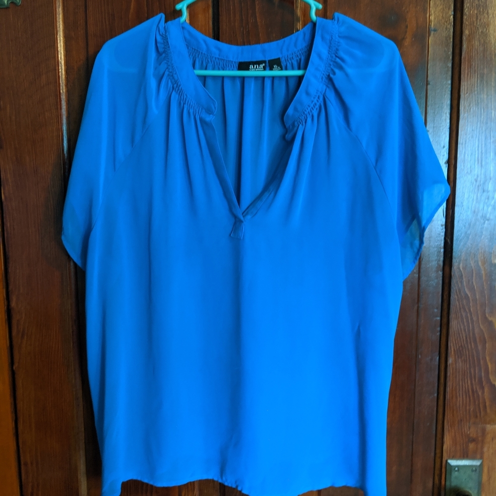 A.n.a light blue blouse - Picture 1 of 2
